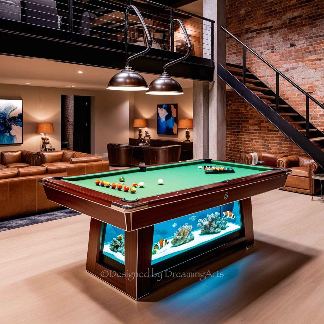 Aquarium Pool Table