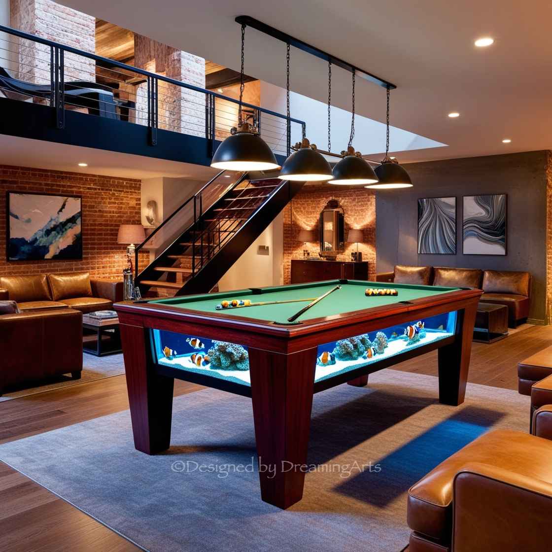 Aquarium Pool Table