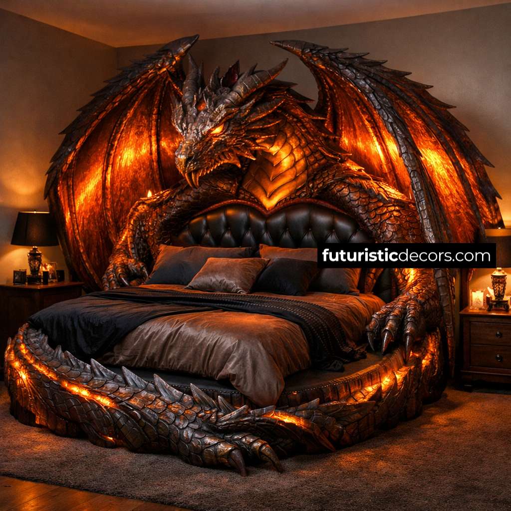 dragon-shaped bed
