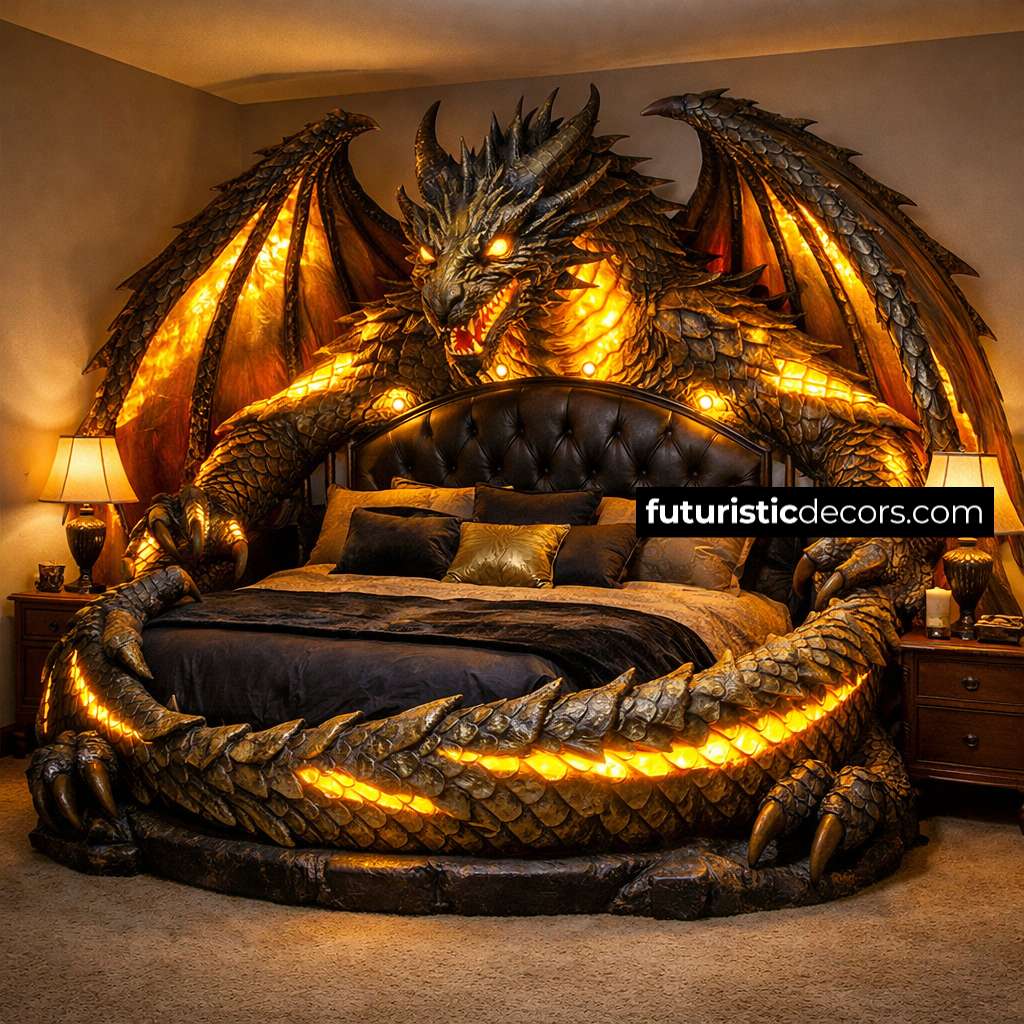 dragon-shaped bed