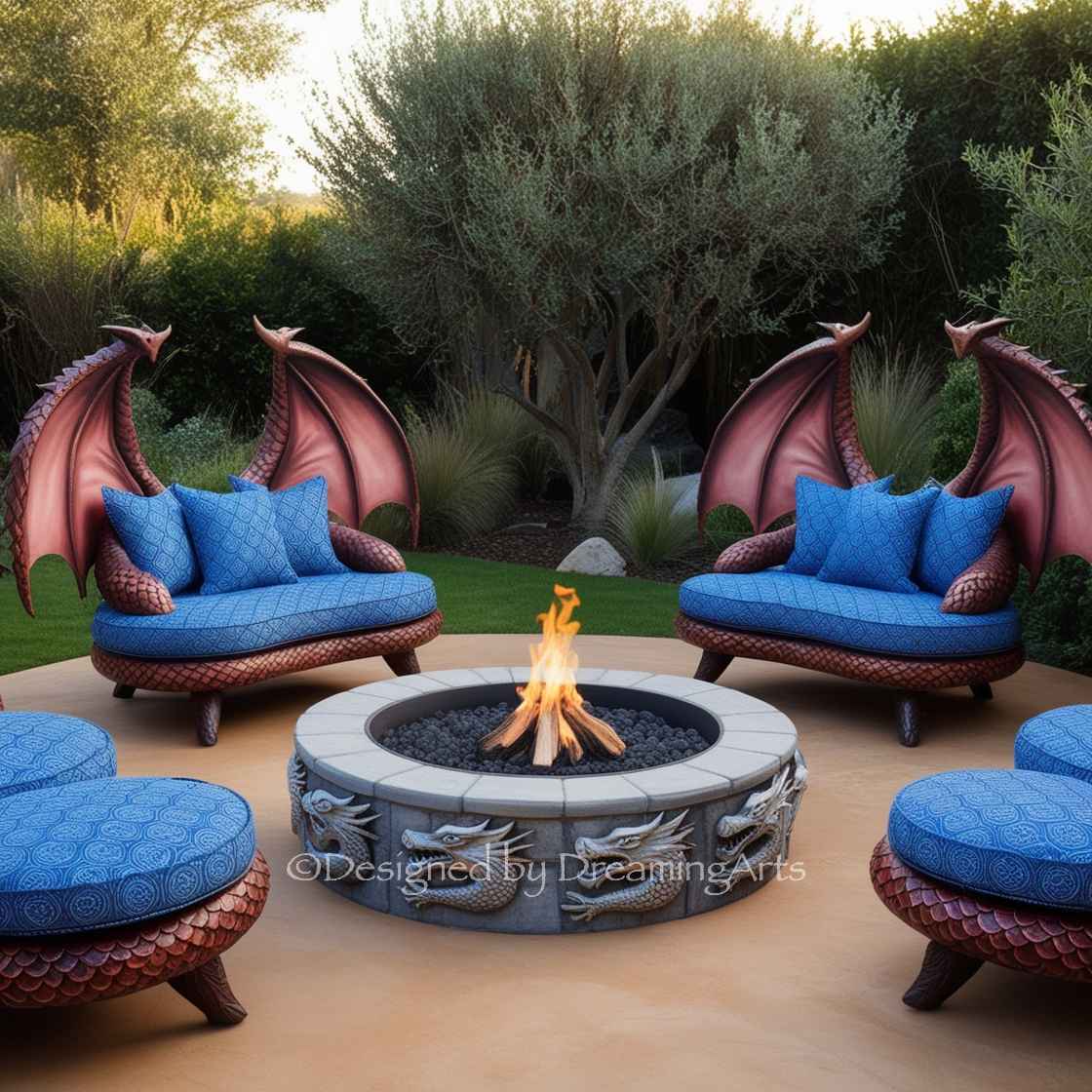 Dragon Fire Pit Patio Sets