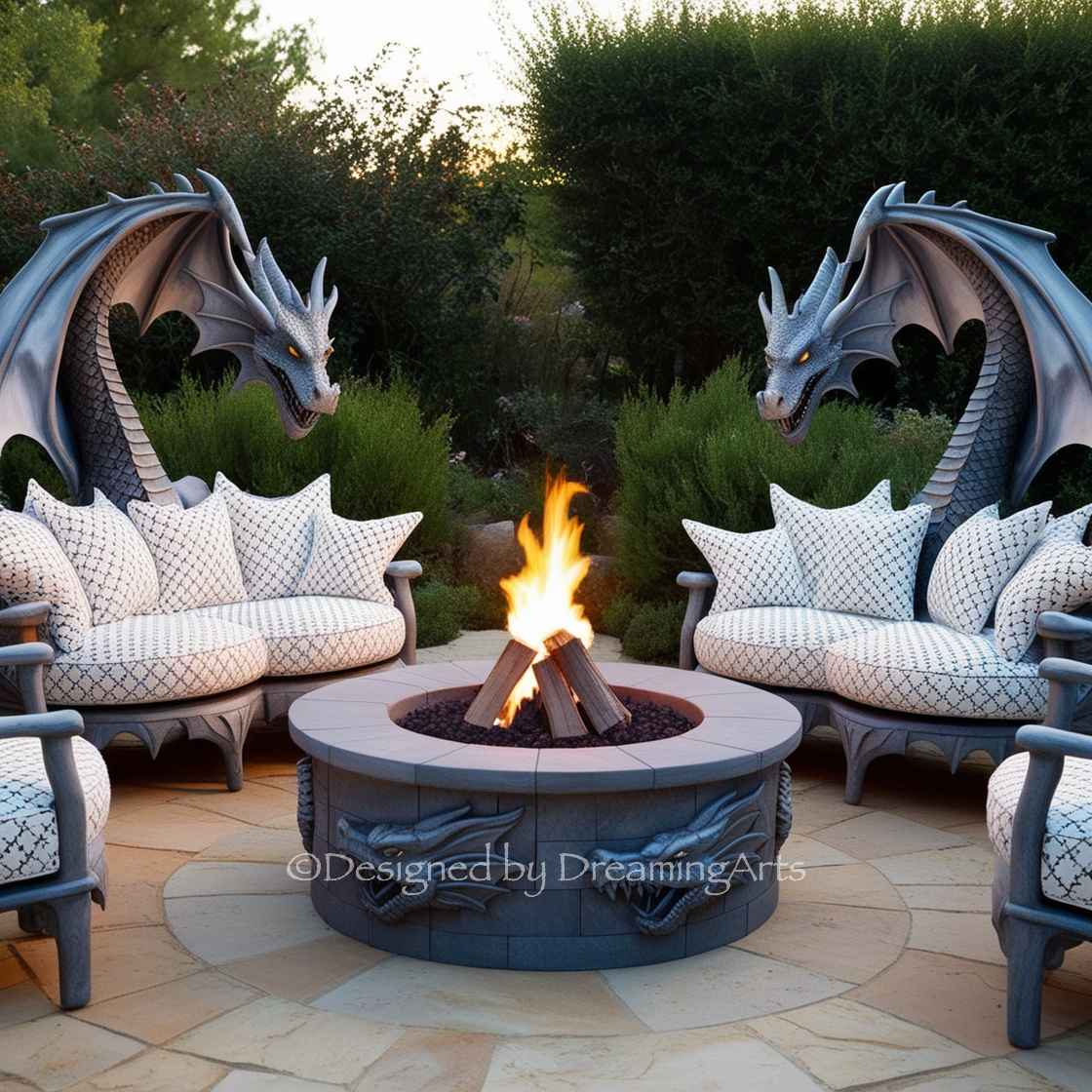 Dragon Fire Pit Patio Sets