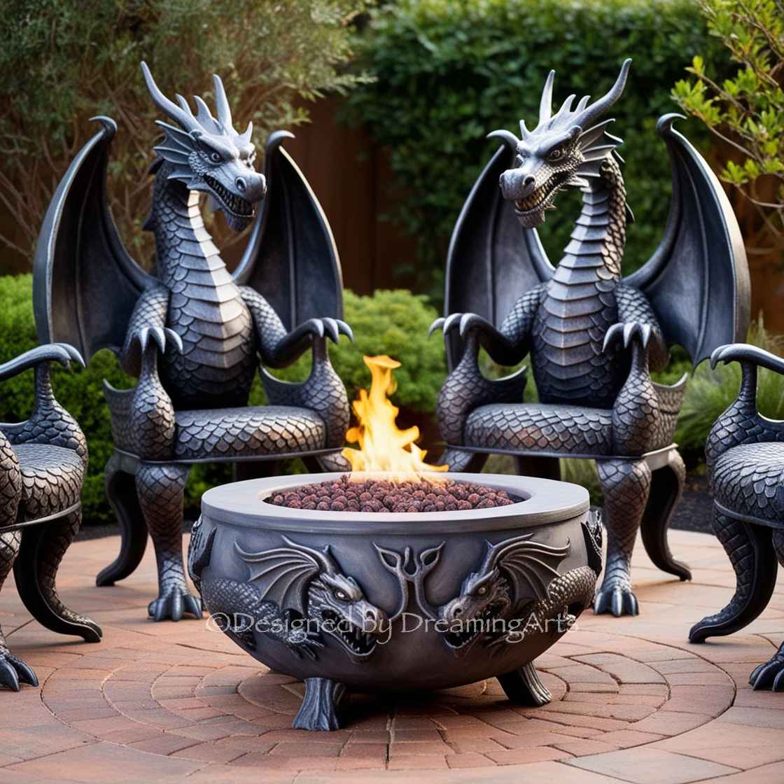 Dragon Fire Pit Patio Sets