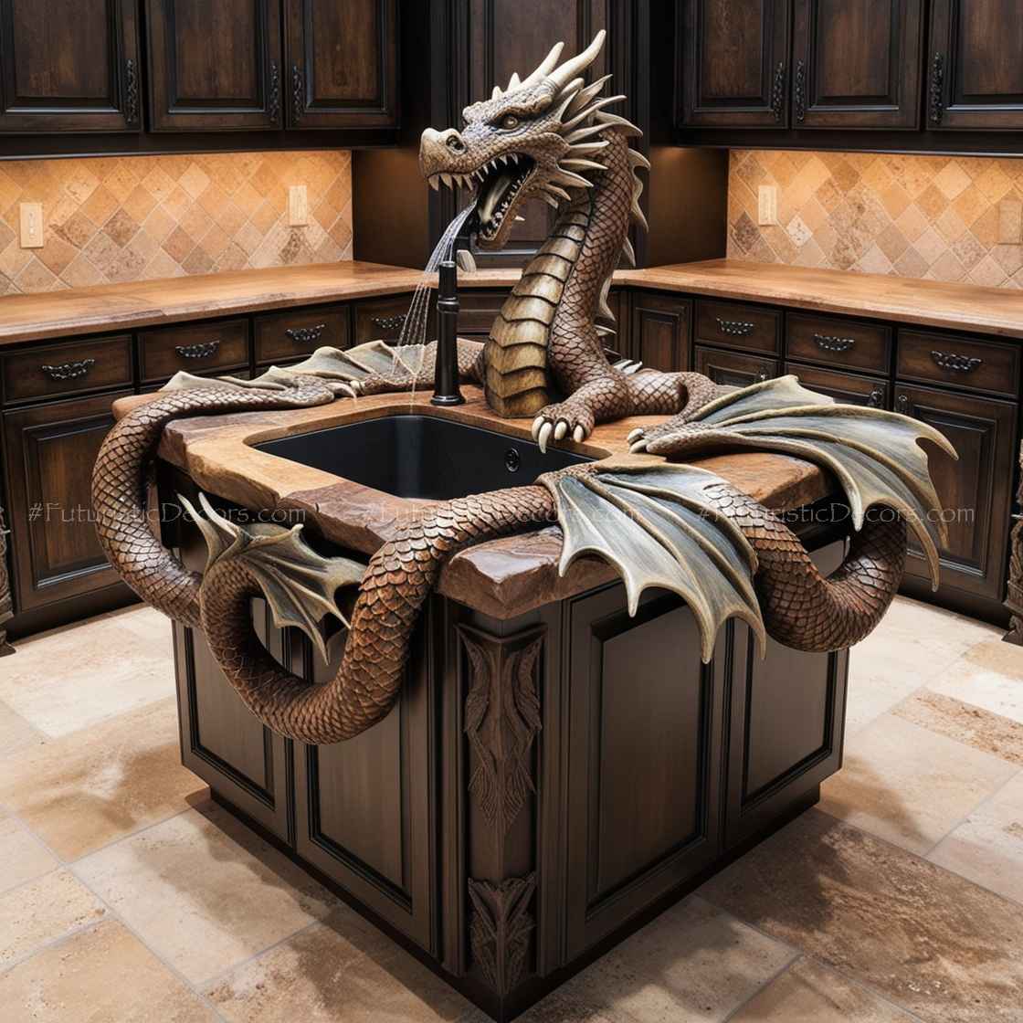 Dragon Kitchen Island