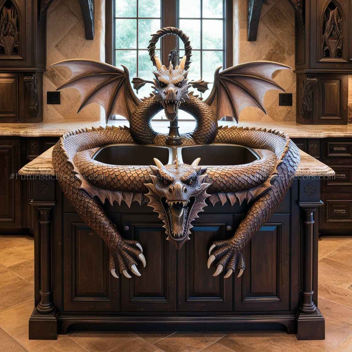 Dragon Kitchen Island