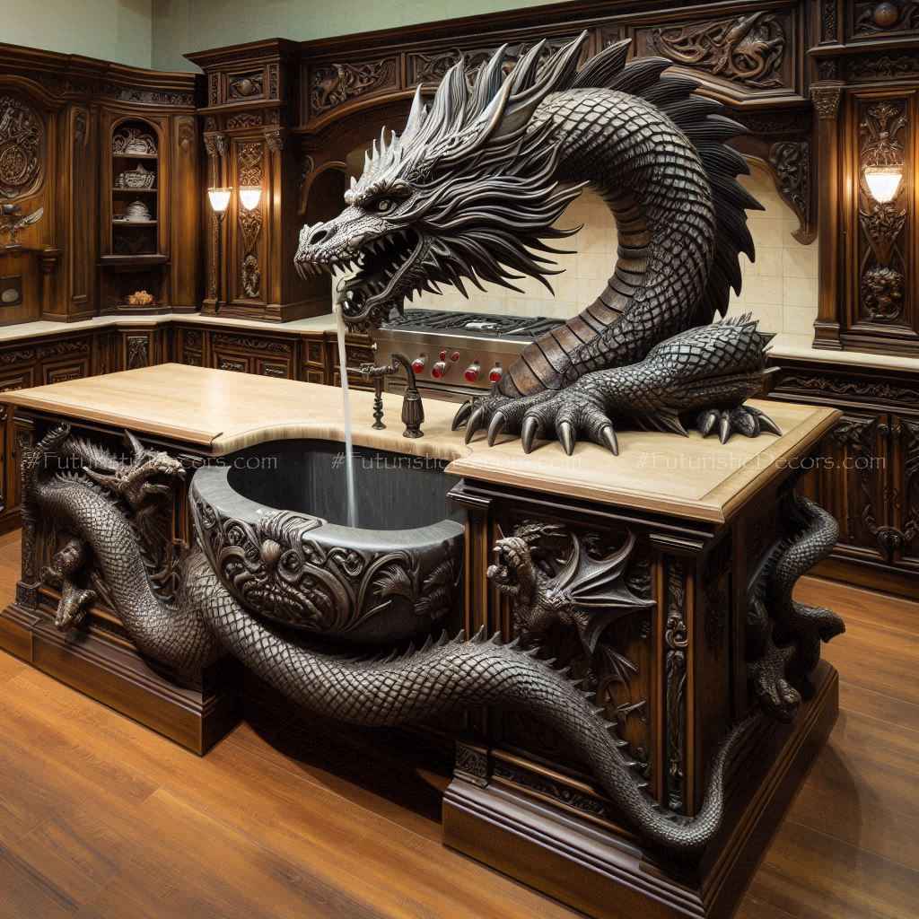 Dragon Kitchen Island