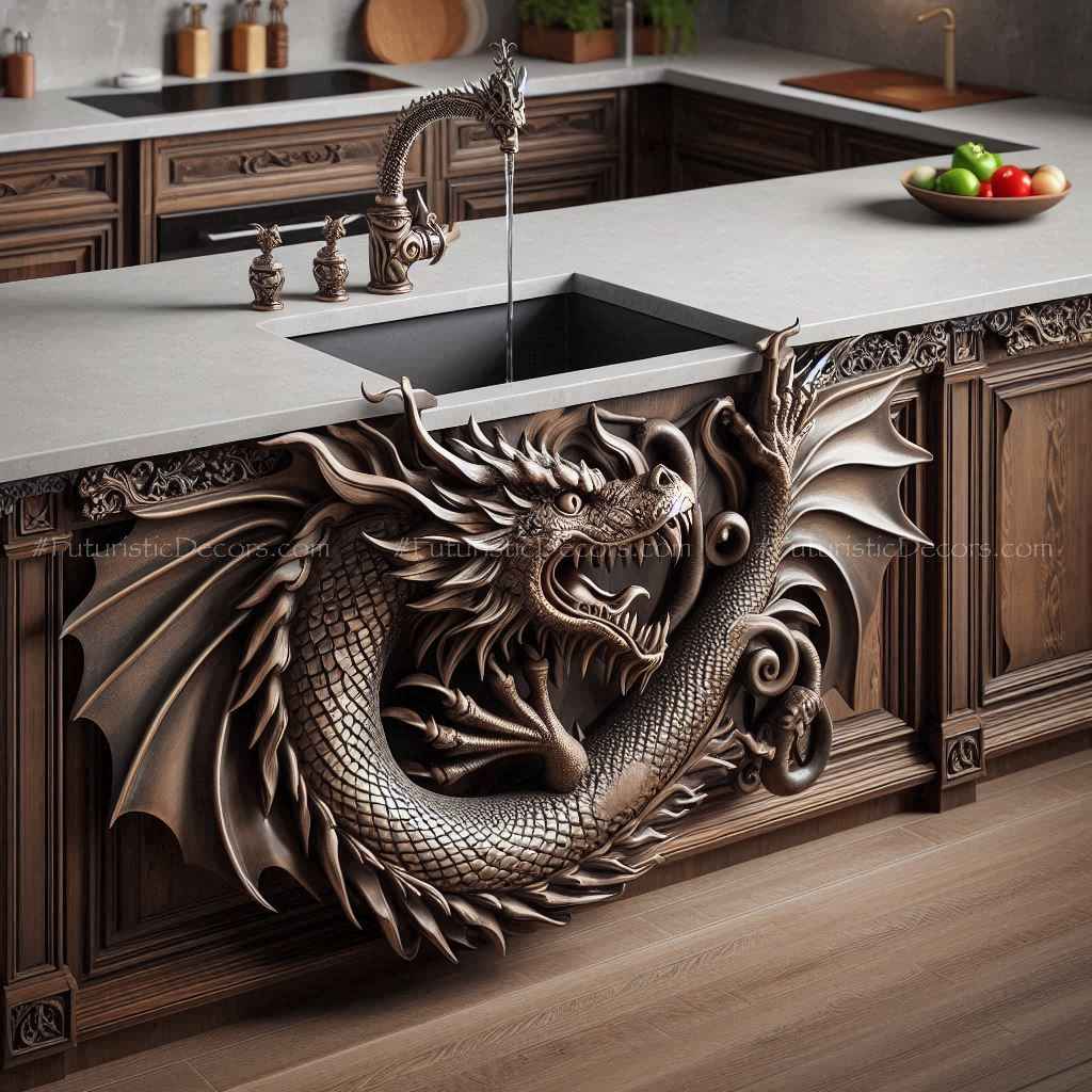 Dragon Kitchen Island