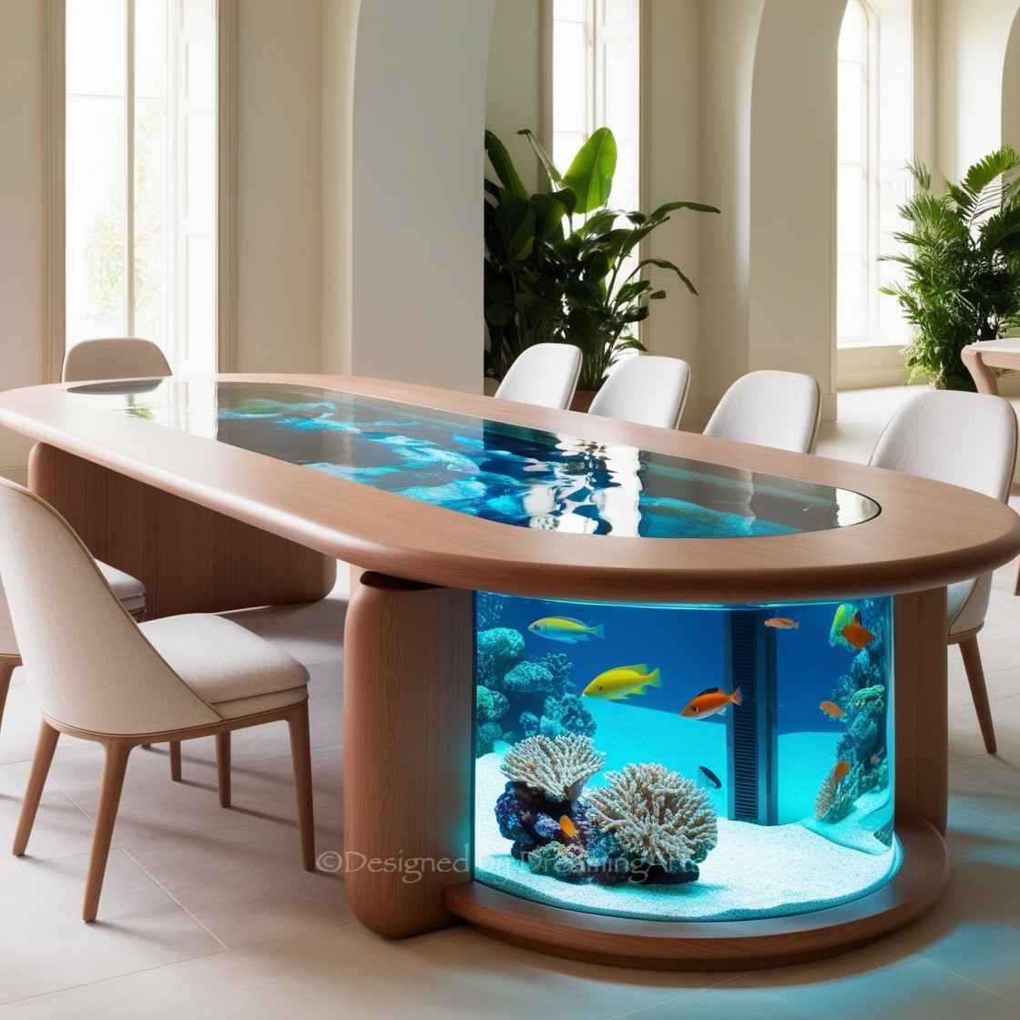 Aquarium Dining Tables