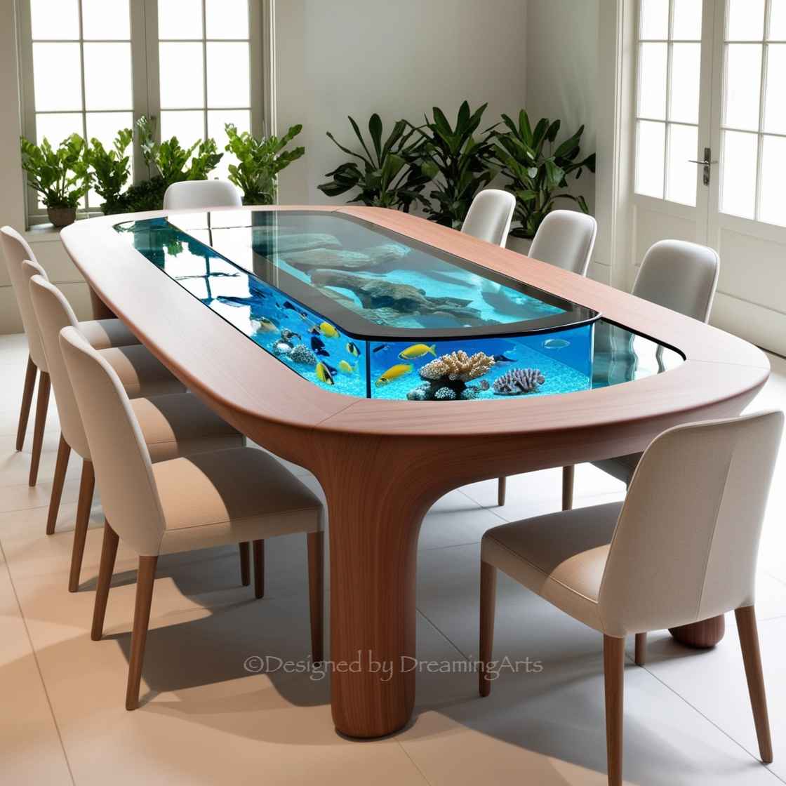 Aquarium Dining Tables