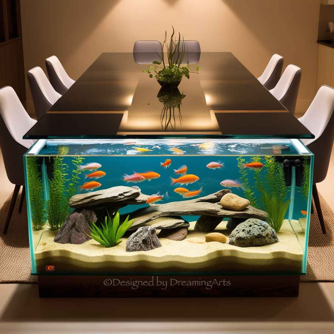 Aquarium Dining Tables