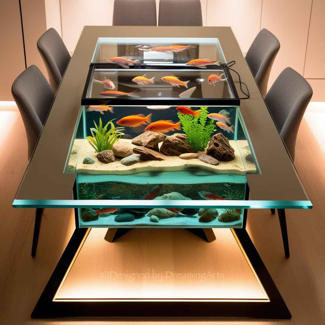 Aquarium Dining Tables