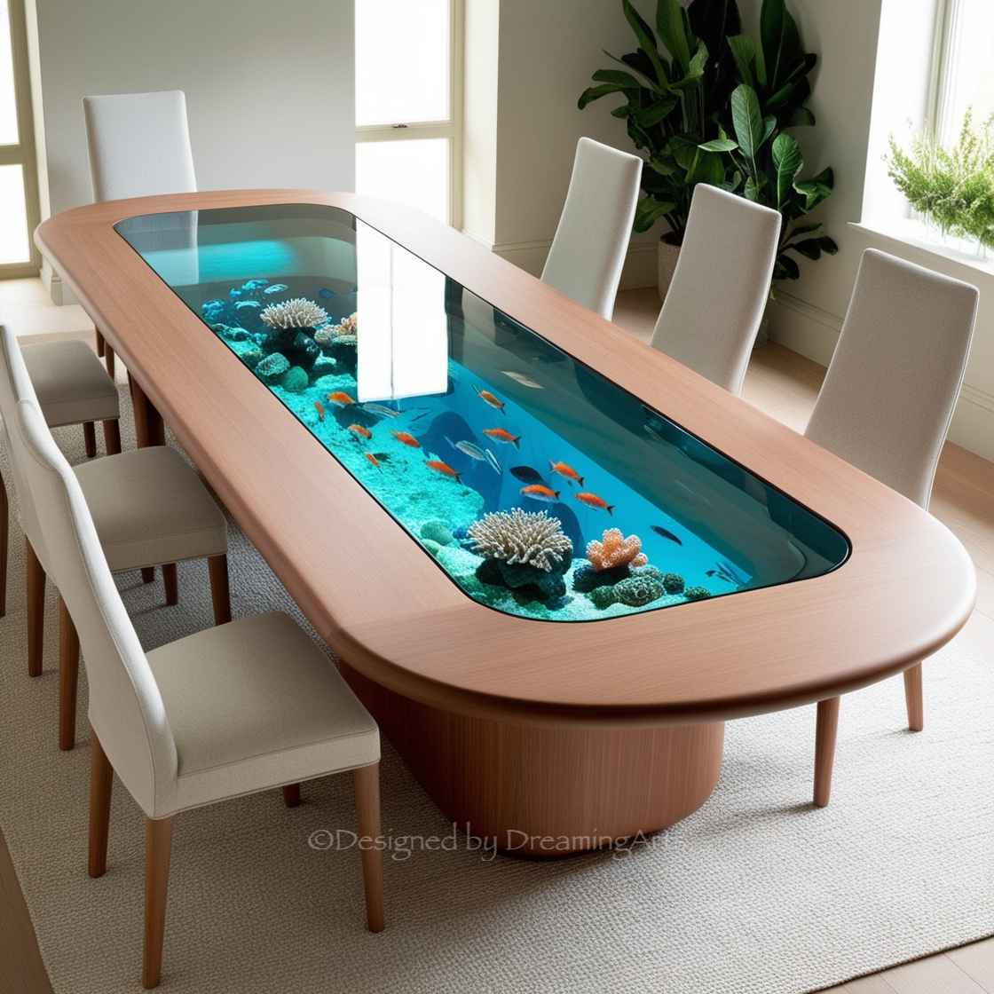 Aquarium Dining Tables