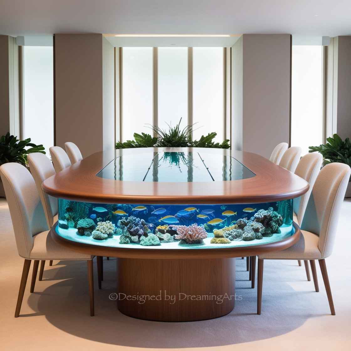 Aquarium Dining Tables