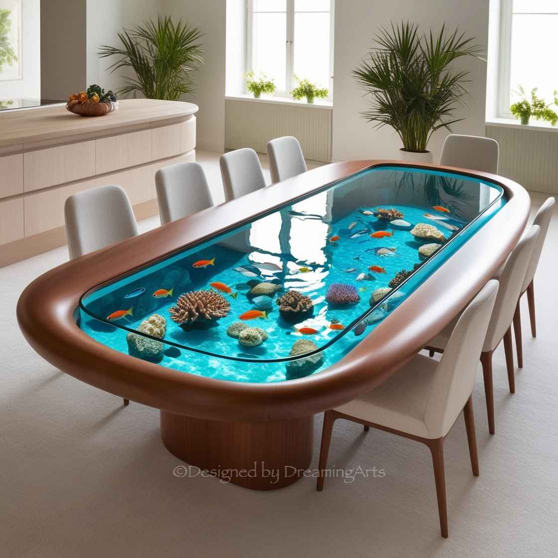 Aquarium Dining Tables