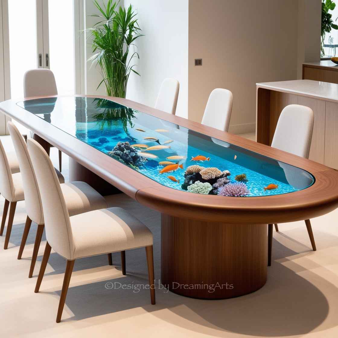 Aquarium Dining Tables