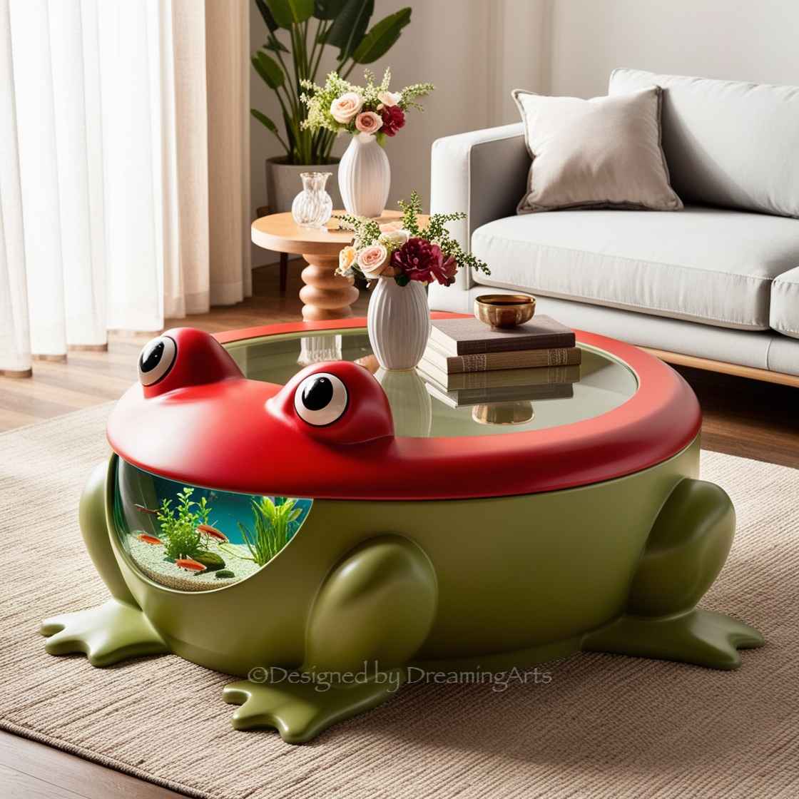 Frog Aquarium Coffee Table