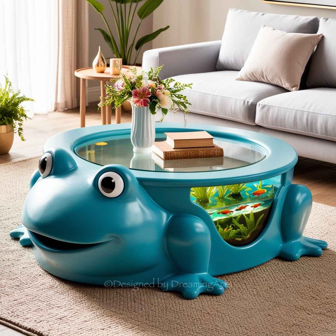 Frog Aquarium Coffee Table