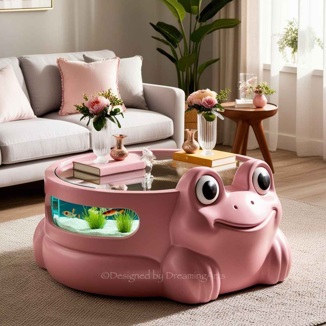 Frog Aquarium Coffee Table