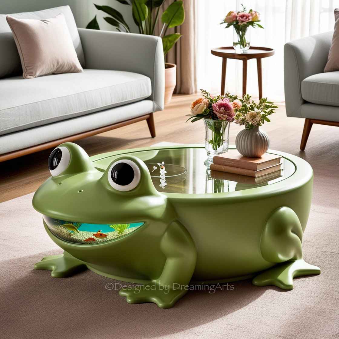 Frog Aquarium Coffee Table