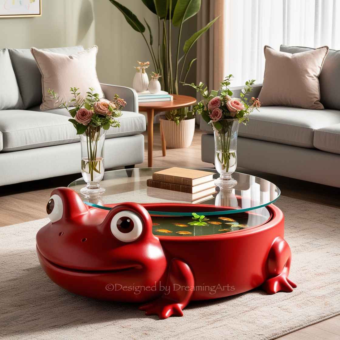 Frog Aquarium Coffee Table