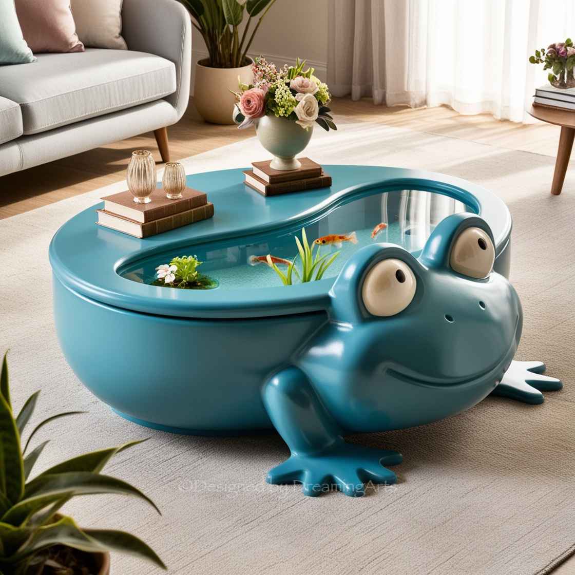 Frog Aquarium Coffee Table