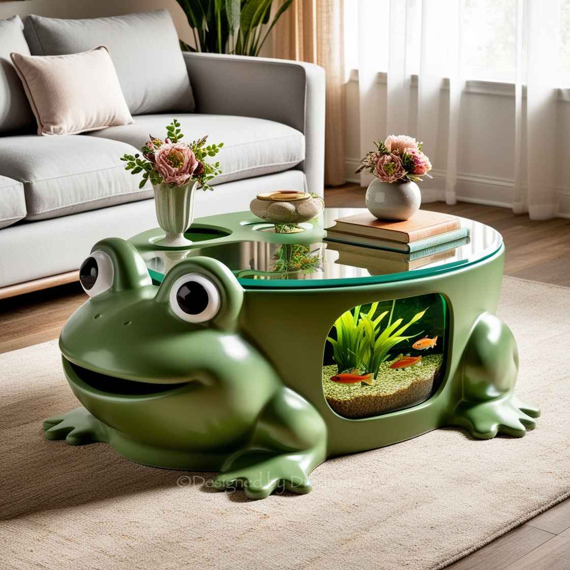 Frog Aquarium Coffee Table