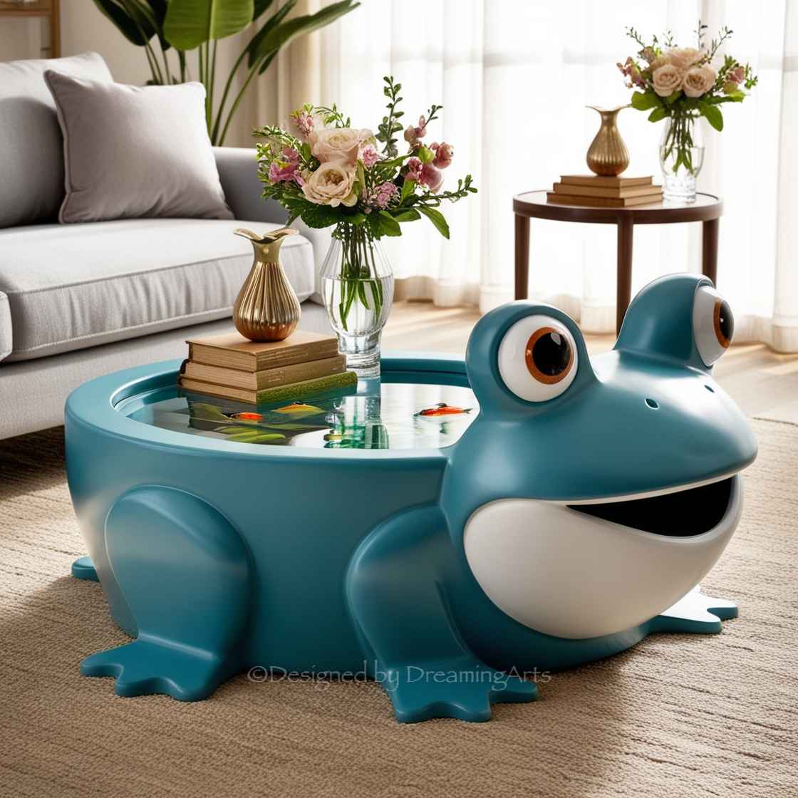 Frog Aquarium Coffee Table