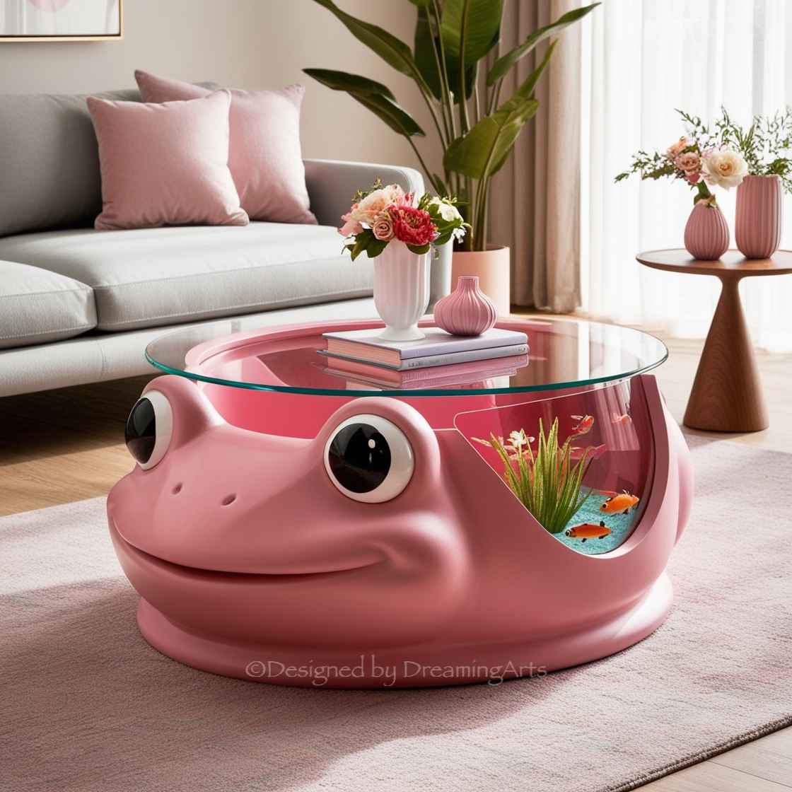 Frog Aquarium Coffee Table