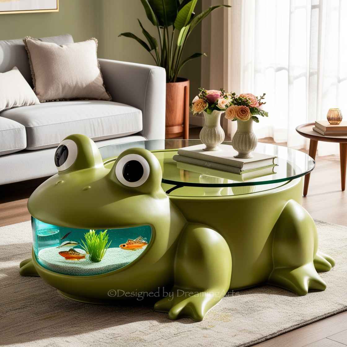 Frog Aquarium Coffee Table