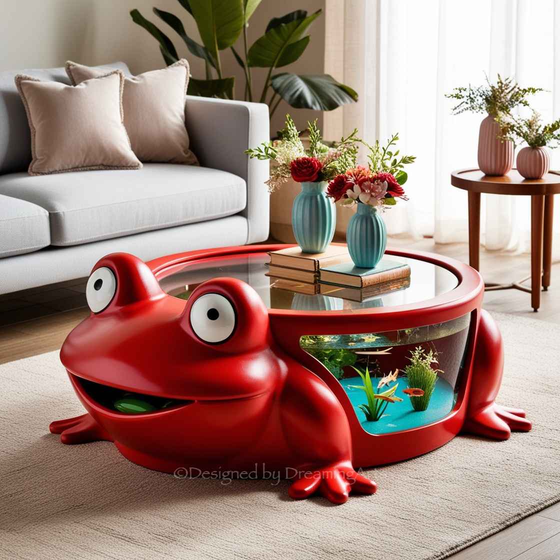 Frog Aquarium Coffee Table