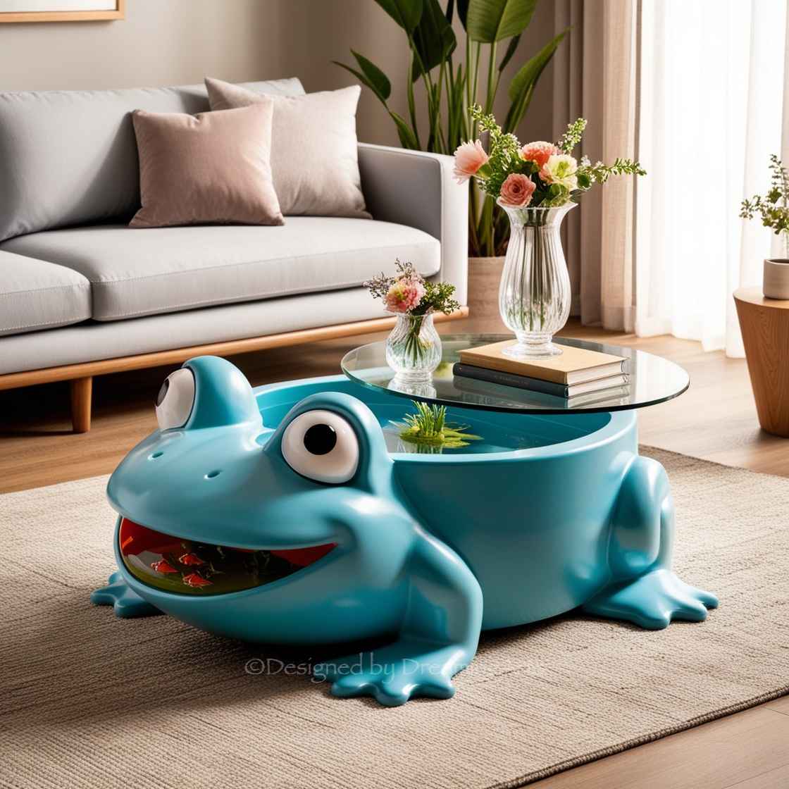 Frog Aquarium Coffee Table