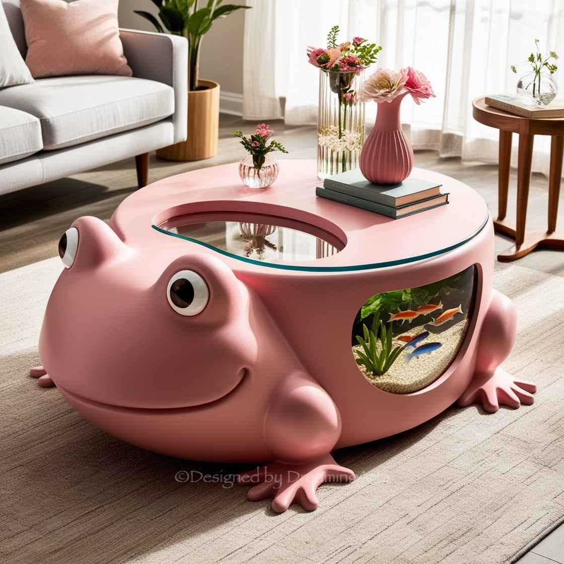 Frog Aquarium Coffee Table