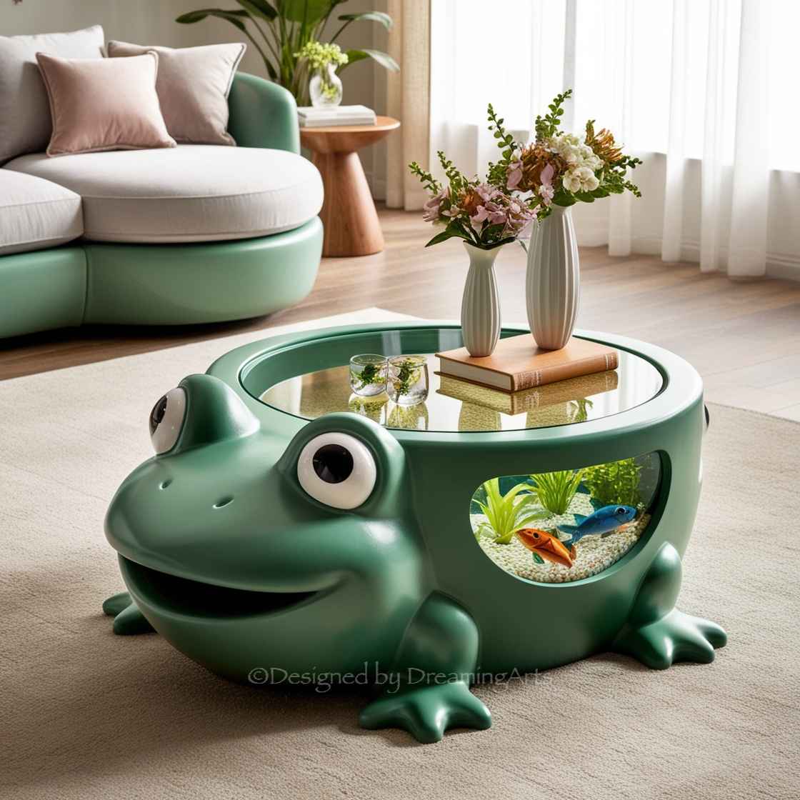 Frog Aquarium Coffee Table