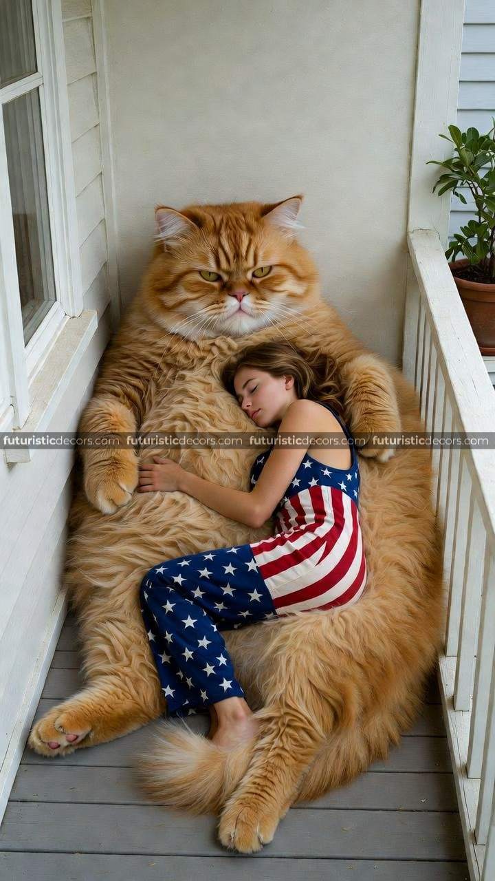 Giant Cat Bed – Better Sleep, Stress Relief & Pure Comfort! Hugging Giant Cat Bed
