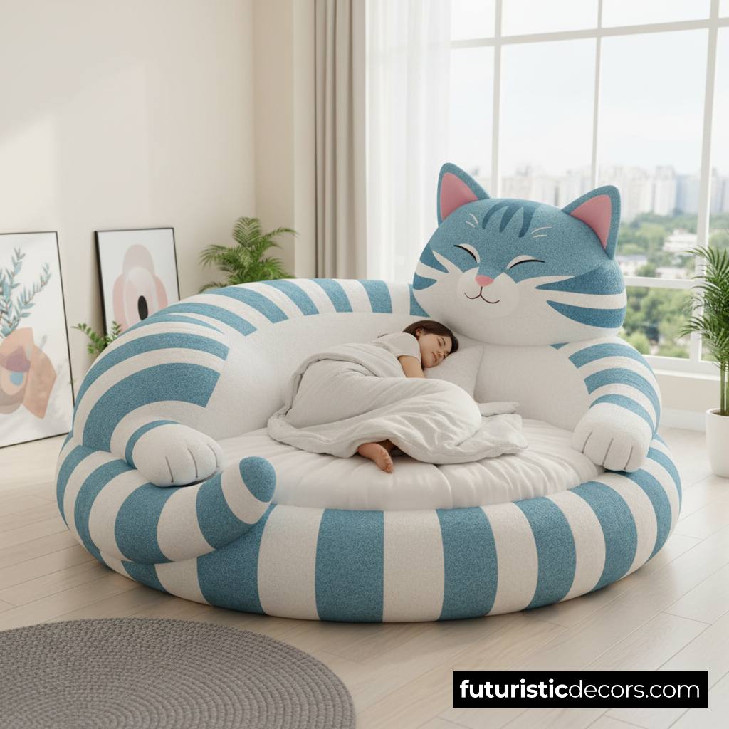 Giant Cat Shaped Lounger