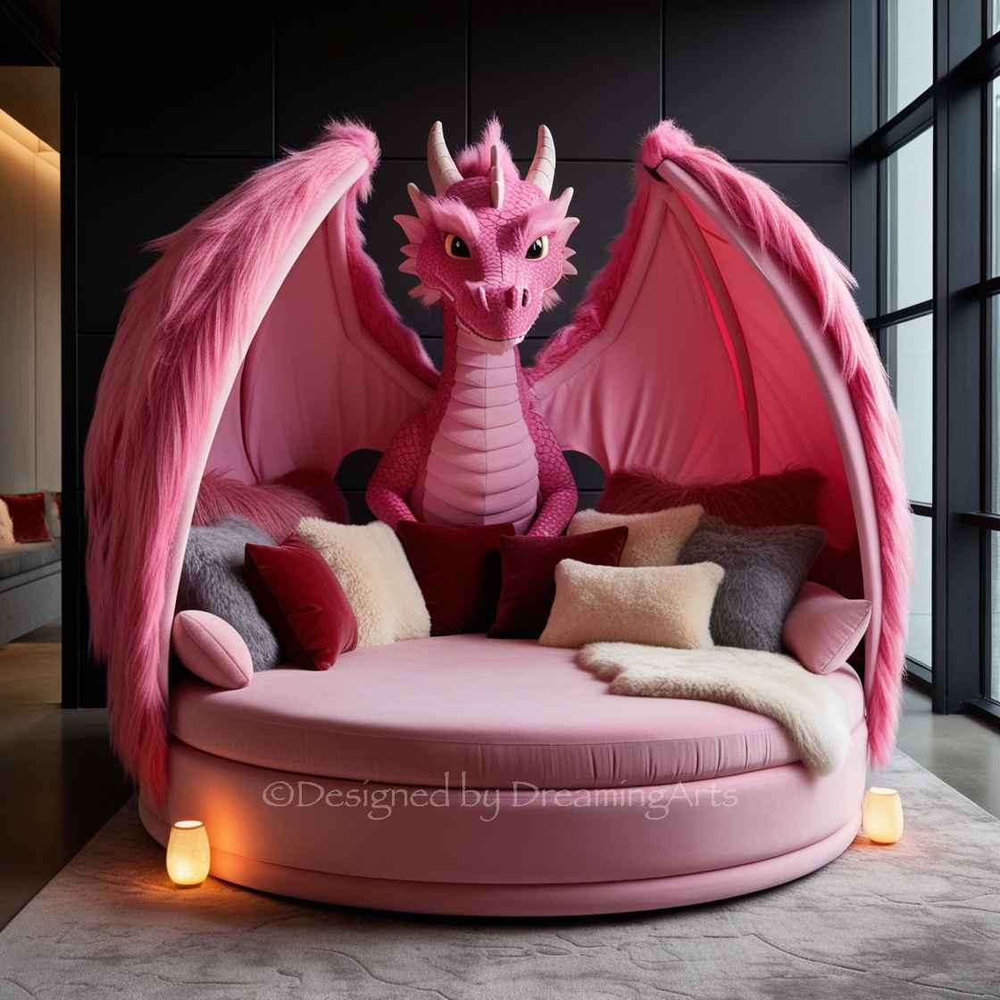 Giant Fur Dragon Loungers