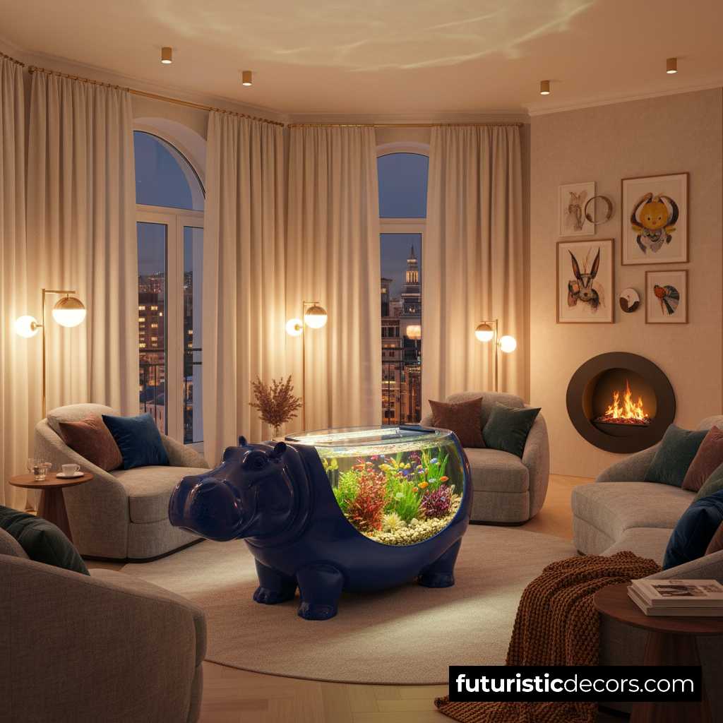 Hippo Aquarium Coffee Table