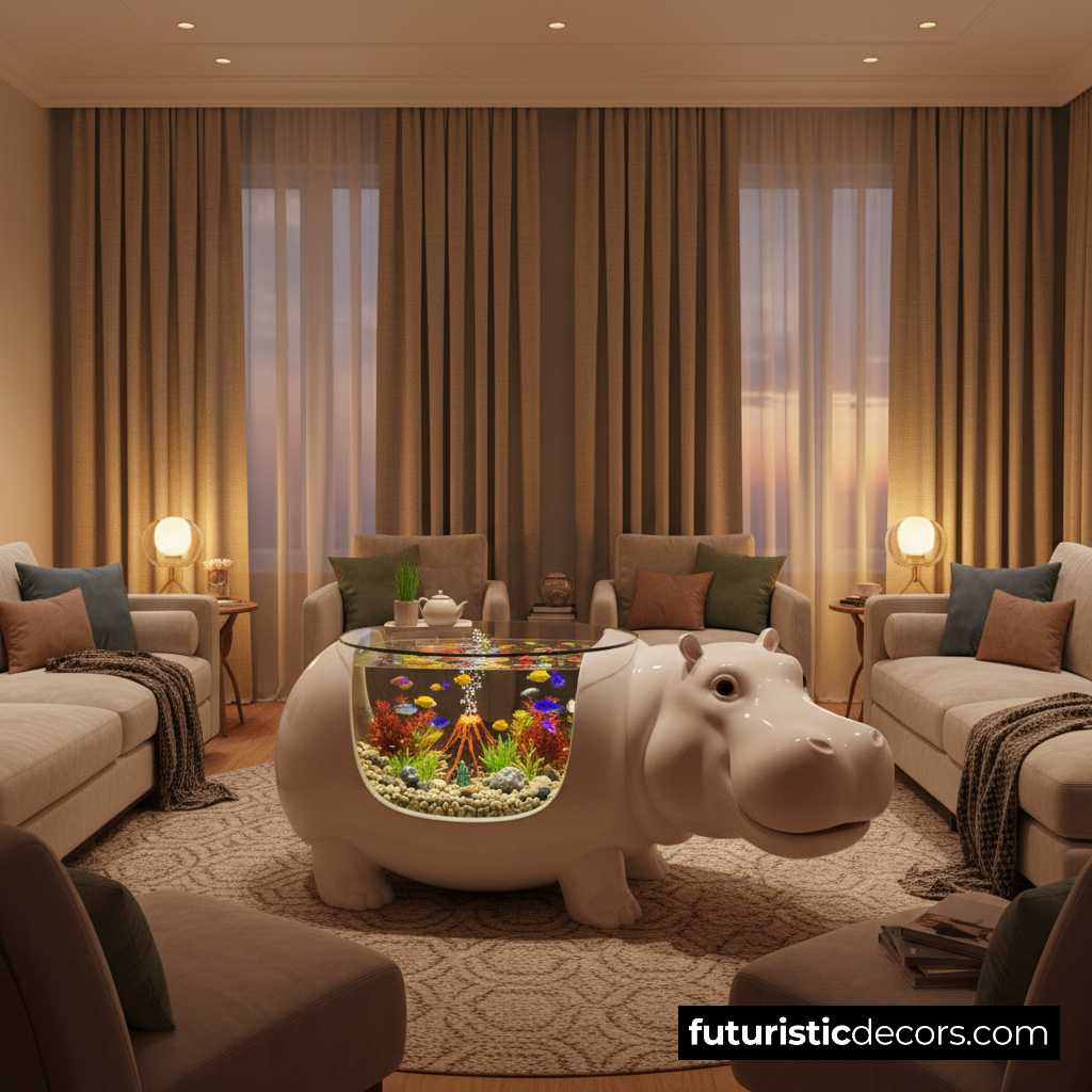 Hippo Aquarium Coffee Table