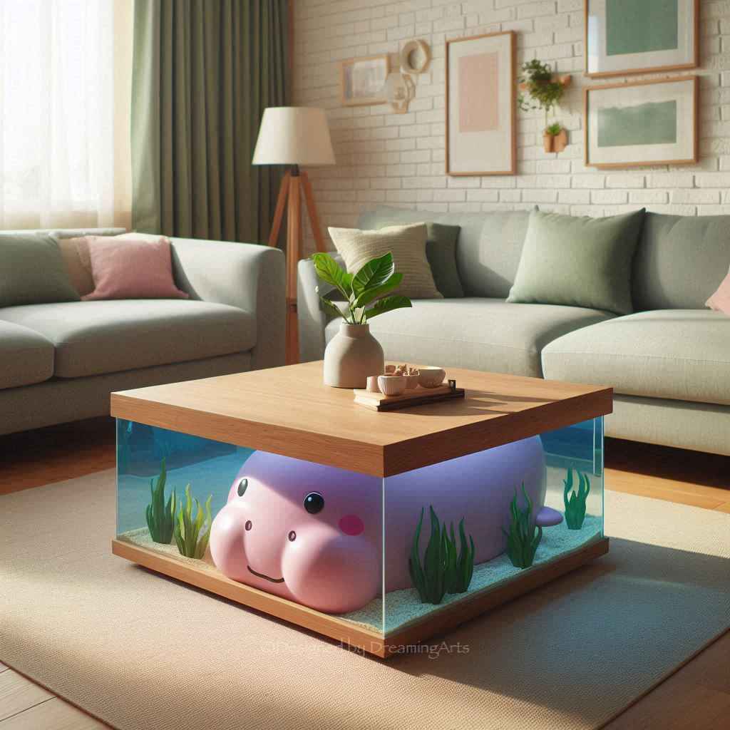 Hippo Aquarium Coffee Tables