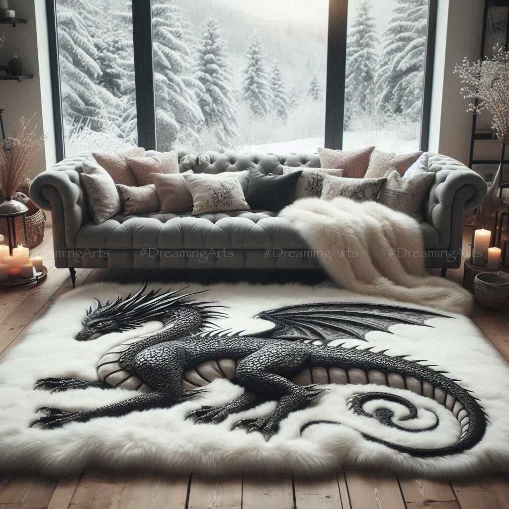 Incredible Dragon Rug Large