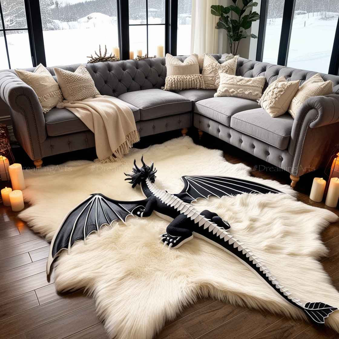 Incredible Dragon Rug Large