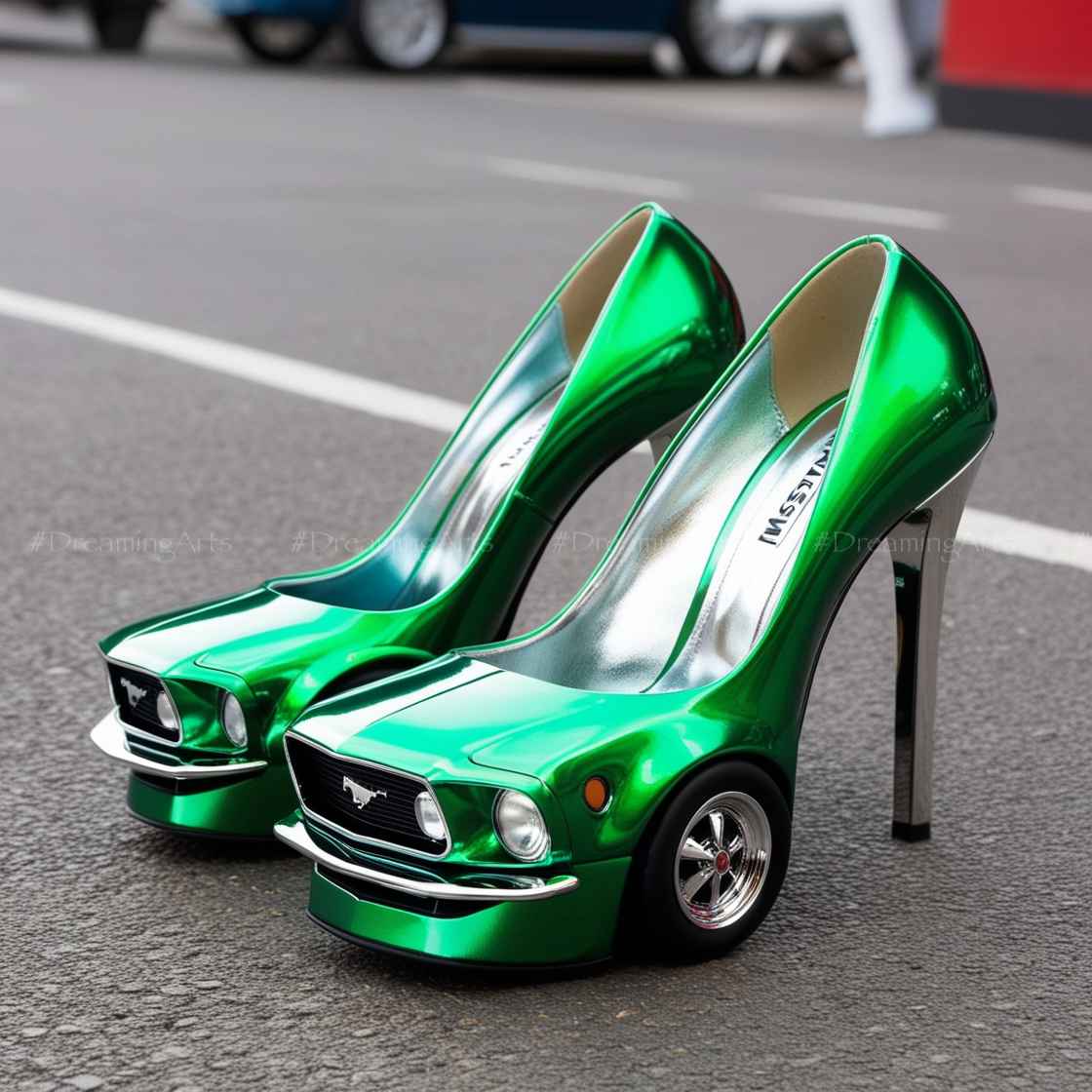 Mustang Shaped High Heels