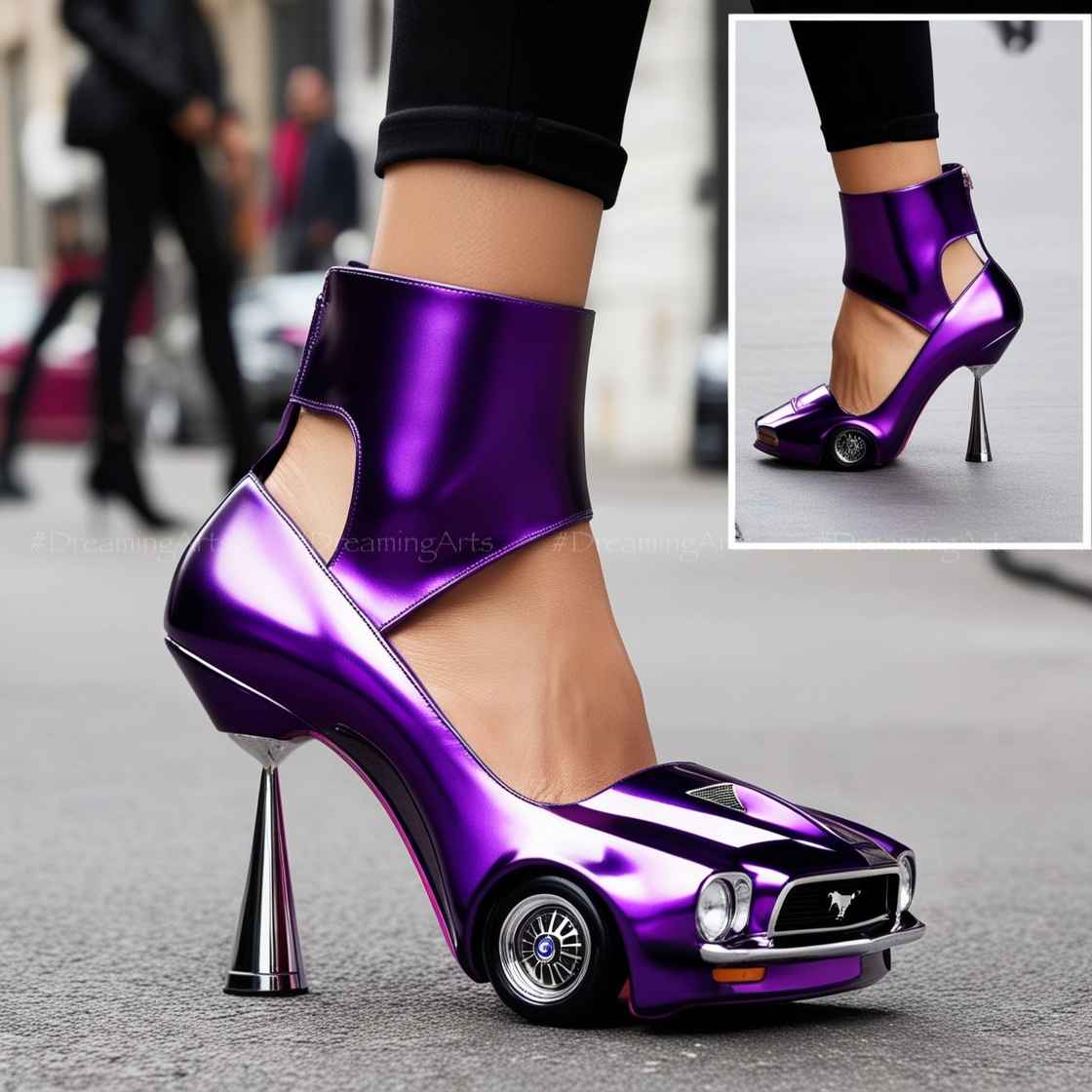 Mustang Shaped High Heels