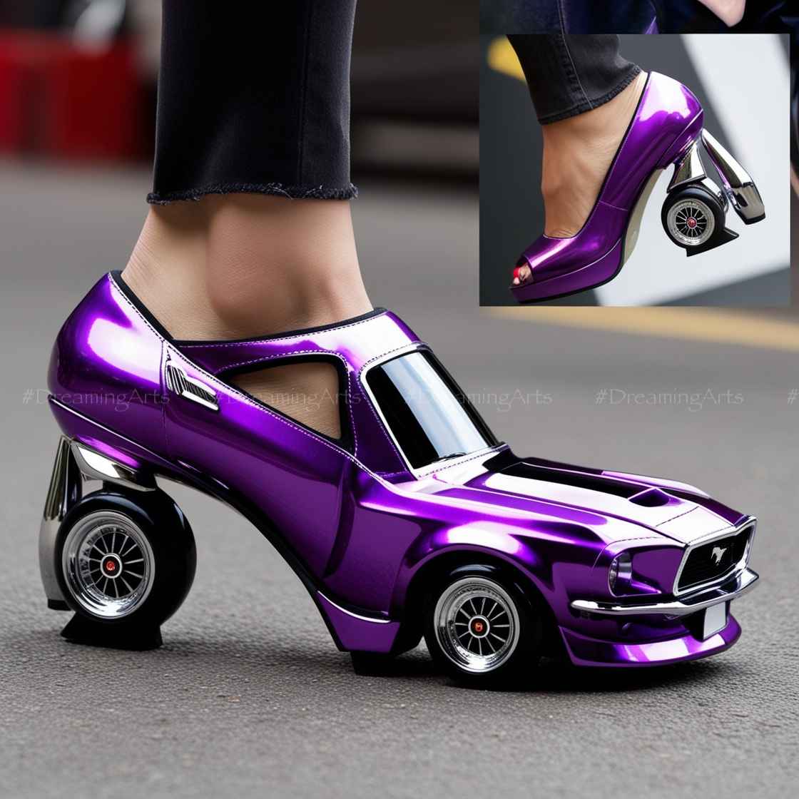 Mustang Shaped High Heels