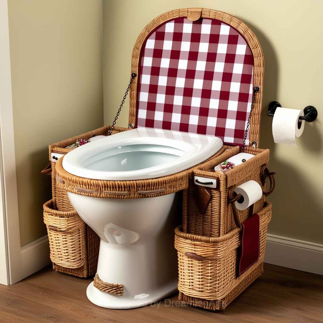 Picnic Basket Toilet