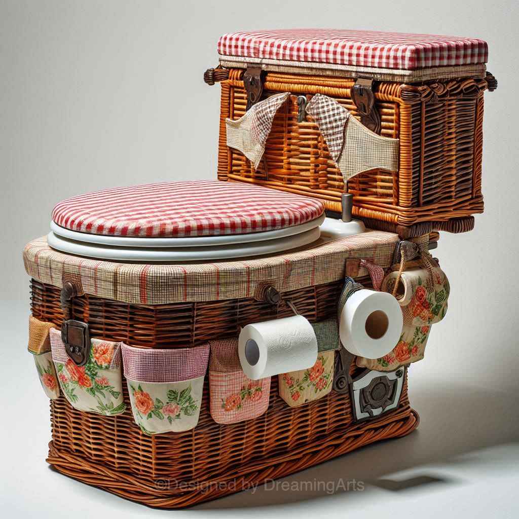 Picnic Basket Toilet