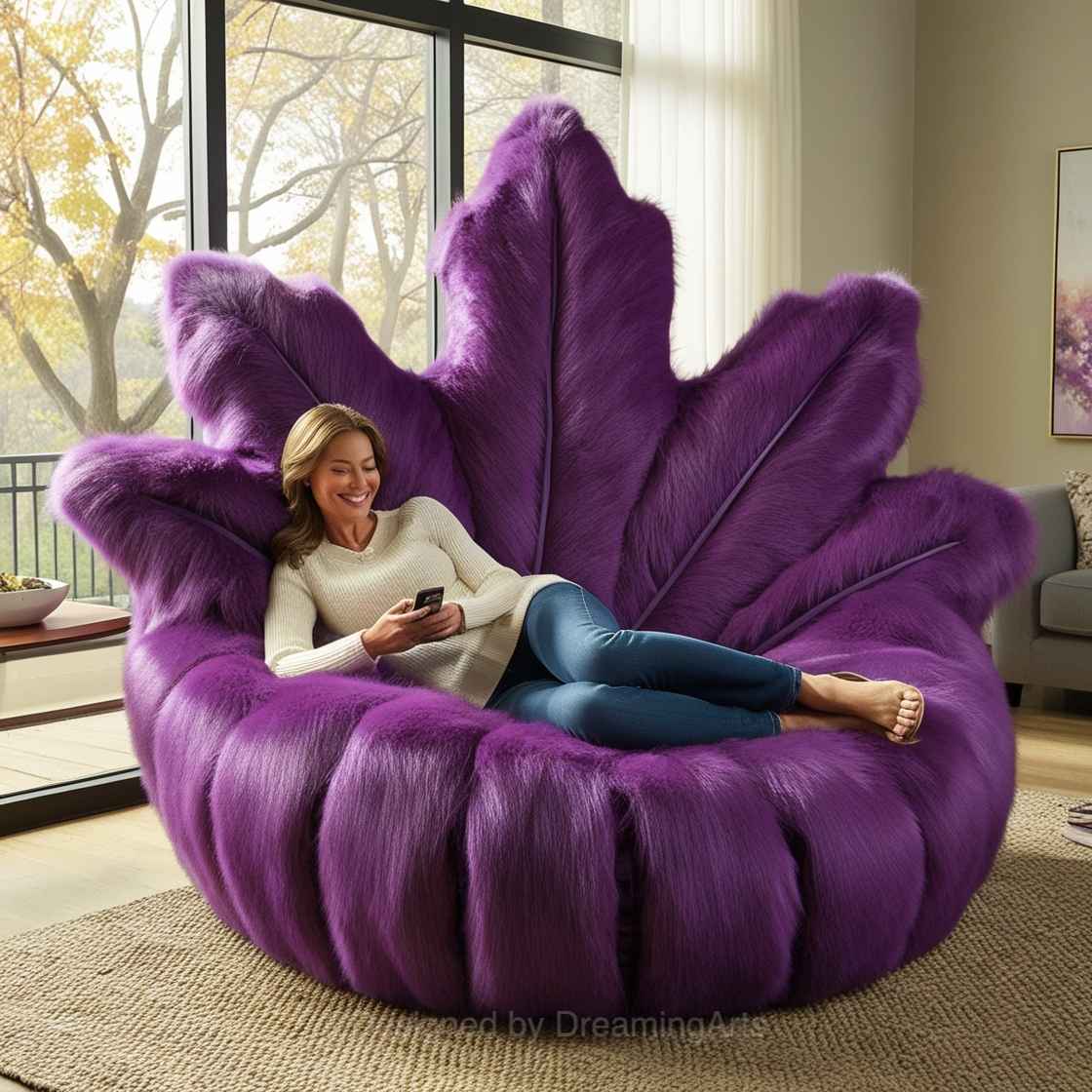 Purple Autumn Leaf Loungers