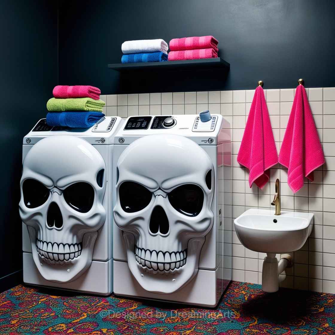 Skull Shaped Washer/Dryer Sets