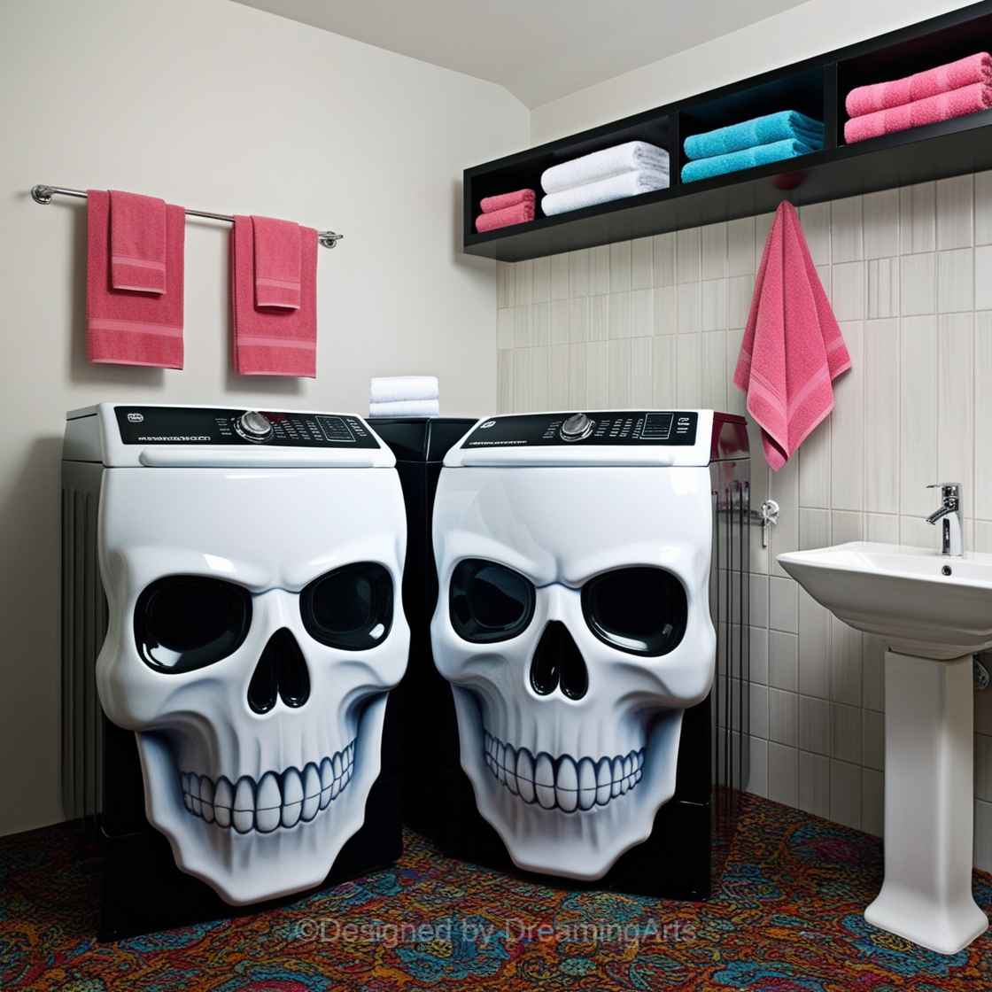 Skull Shaped Washer/Dryer Sets