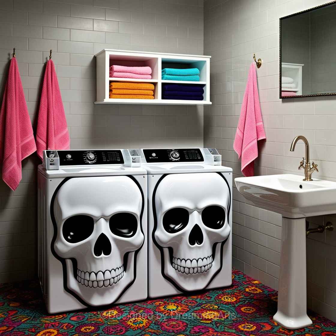 Skull Shaped Washer/Dryer Sets